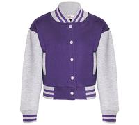 A2Z 4 Kids Baseball Contrast Varsity Jacket Stand Collar Coat
