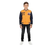 A2Z 4 Kids Baseball Plain Jacket Varsity Style Coat - B.B Jacket 27 Mustard 9-10.