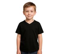 A2Z 4 Kids Basic T-Shirt Back to School Short Sleeve - Boys Basic T Shirt Black 3-4