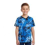 A2Z 4 Kids Basic T-Shirt Back to School Short Sleeve - Boys Basic T Shirt Camo Blue 13
