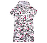 A2Z 4 Kids Bathrobe 100% Cotton Hooded - Towel Bathrobe 128 I Love Paris 10-13
