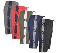 A2Z 4 Kids Boys 5 Pack Knee Length Lightweight Mesh Athletic Active Shorts Football Boxing - Shorts S09 5 Pack Set 4 XS