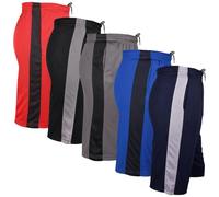 A2Z 4 Kids Boys 5 Pack Knee Length Lightweight Mesh Athletic Active Shorts Football Boxing - Shorts S09 5 Pack Set 3 M