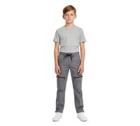 A2Z 4 Kids Boys Active Cargo Trousers PE Slim Fit Comfortable Casual Trouser Pant Joggers Elasticated Waist Sports Yoga Pull On - Cargo Trouser 715 Grey 3-4