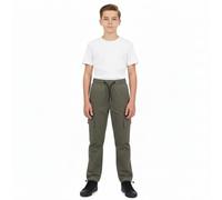 A2Z 4 Kids Boys Active Cargo Trousers Slim Fit Elasticated Waist Drawstring Casual Trouser Pant Joggers Sports Yoga Pull-On - Cargo Trouser 717 Olive 6-7