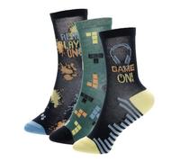 A2Z 4 Kids Boys Bamboo Socks 3 Pack Soft Breathable Viscose from Bamboo - Socks AZ1407 Game On 3 Pack 7-10