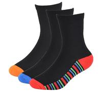 A2Z 4 Kids Boys Bamboo Socks 3 Pack Soft Breathable Viscose from Bamboo - Socks AZ237 Stripes A 3 Pack 7-10