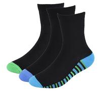 A2Z 4 Kids Boys Bamboo Socks 3 Pack Soft Breathable Viscose from Bamboo - Socks AZ237 Stripes B 3 Pack 3-6