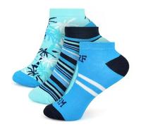 A2Z 4 Kids Boys Bamboo Socks Daily Wear Trainer Socks - Socks AZ787 Surf 3 Pack 3-6