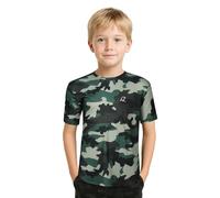 A2Z 4 Kids Boys Camouflage Active T Shirts Short Sleeve Tees Kids Sports Army - T Shirt 556 Camo Green 9-10