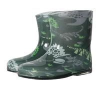 A2Z 4 Kids Boys Dinosaur Print Rain Boots PVC Waterproof Wellington - Wellies 1401 Green 5 UK Child