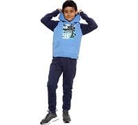 A2Z 4 Kids Boys Fleece Top And Bottoms Tracksuit Sweatshirt Hoodie Trouser No Days Off 2 Piece Suit - T.S 317 Days Navy._9-10