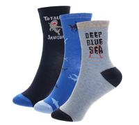 A2Z 4 Kids Boys Football Aerospace - Socks AZ1404 Shark 3 Pack 7-10