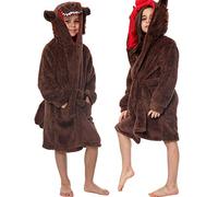 A2Z 4 Kids Boys Girls 3D Animal - Bathrobe Wolf 11-12
