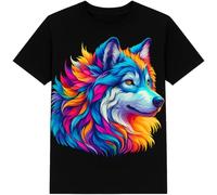 A2Z 4 Kids Boys Girls 3D Graphic - T Shirt 560 Wolf 6-8