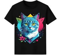 A2Z 4 Kids Boys Girls 3D Graphic T Shirt Crew Neck Short Sleeve - T Shirt 560 Cat 13-14
