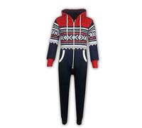 A2Z 4 Kids Boys Girls - Aztec Onesie Navy & Red 7-8