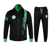 A2Z 4 Kids Boys Girls Boys Tracksuit HNL Projection Contrast Zipped Hooded - T.S HNL 02 Black & Green 13
