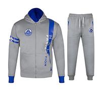 A2Z 4 Kids Boys Girls Boys Tracksuit HNL Projection Contrast Zipped Hooded - T.S HNL 02 Steel Grey & Royal 7-8