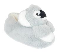 A2Z 4 Kids Boys Girls Cute Animal Slippers Non-Slip Winter Plush Warm Baby Shoes - 2/3 UK - koala