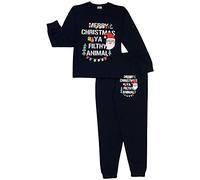 A2Z 4 Kids Boys Girls Funny Santa Cotton - PJS 199 Ya Filthy Navy 5-6