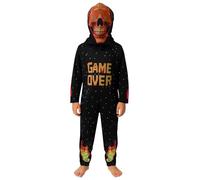 A2Z 4 Kids Boys Girls Game Over Skeleton Costume Halloween Age 3-14 Years | Spooky gamer outfit with hooded mask for parties disco and cosplay fun