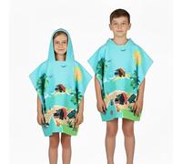 A2Z 4 Kids Boys Girls Hooded Towel Poncho Quick Dry Soft Microfibre Beach - Hooded Towel Hippo Beach One Size