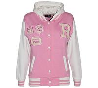A2Z 4 Kids Boys Girls Hooded Varsity - B.B Baby Pink 13