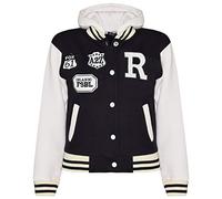 A2Z 4 Kids B.B Hooded Jacket R Fashion NYC/FOX Varsity - B.B Black 11-12