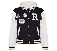 A2Z 4 Kids Boys Girls Hooded Varsity - B.B Black 7-8