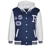 A2Z 4 Kids Boys Girls Hooded Varsity - B.B Navy 11-12