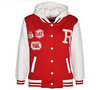 Kids B.B Hooded NYC FOX Jacket Long Sleeve Baseball Coat Girls Boys Age 1-13 Yrs