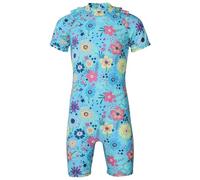 A2Z 4 Kids Boys Girls One Piece Swimming Costume Short Sleeve All in One Swimsuit - SW Swimsuit 902 Floral 9-10