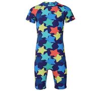 A2Z 4 Kids Boys Girls One Piece Swimming Costume Short Sleeve All in One Swimsuit - SW Swimsuit 903 Stars 9-10