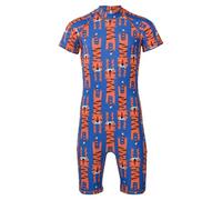 A2Z 4 Kids Boys Girls One Piece Swimming Costume Short Sleeve All in One Swimsuit - SW Swimsuit 903 Tiger 9-10