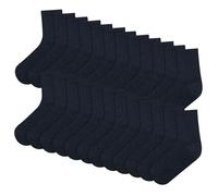 A2Z 4 Kids Boys Girls Pack Of 12 Kids Back to School Cotton Rich Plain Ankle School - Socks 970 12 Pack Navy 6-9