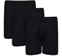 A2Z 4 Kids Boys Girls PE School Chino Shorts Casual Knee Length - Basic Shorts Black 3 Pack 7-8