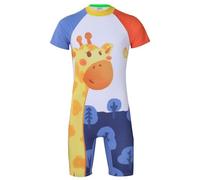 A2Z 4 Kids Boys Girls Short Sleeve - SW Swimsuit 906 Giraffe 7-8