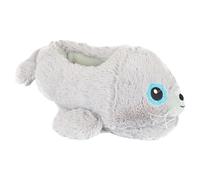 A2Z 4 Kids Boys Girls Cute Animal Novelty Slippers Winter Plush Warm Slippers - SLPR AZ32007 Seal Grey 2/3 UK