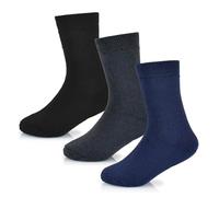 A2Z 4 Kids Boys Girls Thermal Socks Ultimate Winter - Socks AZ698 Black/Grey/Navy 3 Pack 11-14