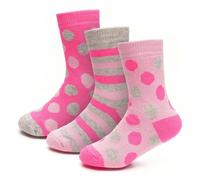 A2Z 4 Kids Boys Girls Thermal Socks Winter Warmth Insulated - Socks AZ358 Pink 3 Pack 7-10 (12.5-3.5)