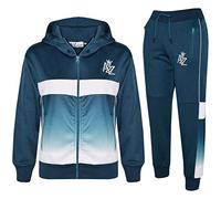 A2Z 4 Kids Boys Girls Tracksuit 3D Digital Two Tone Gradient A2Z Logo - T.S 307 Teal 9-10