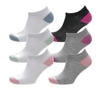 A2Z 4 Kids Boys Girls Trainer Socks 6 Pack Low Cut Ankle Sports Socks with Elastane Breathable School Everyday Socks Kids Trainer Liner Socks Multipack Casual Comfort Socks Age 3-14 Years