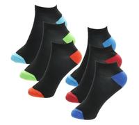 A2Z 4 Kids Boys Girls Trainer Socks 6 Pack Low Cut Ankle Sports Socks with Elastane Breathable School Everyday Socks Kids Trainer Liner Socks Multipack Casual Comfort Socks Age 3-14 Years