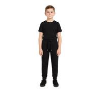 A2Z 4 Kids Boys Girls Trouser Jogging Joggers Pants Tracksuit Sweatpants Bottom - Fleece Trouser Black 11-12