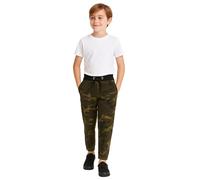 A2Z 4 Kids Boys Girls Trouser Jogging Joggers Pants Tracksuit Sweatpants Bottom - Fleece Trouser Camo Green 7-8