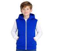 A2Z 4 Kids Boys Hooded Sleeveless Zip Gilet Casual Bodywarmer Vest | Lightweight Soft Padded Full Zip Everyday Outerwear With Pockets