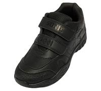 A2Z 4 Kids Boys Official Licensed Sonic School Shoes Kids Double Strap - SCH Shoes AZ328861 9 UK CH Black