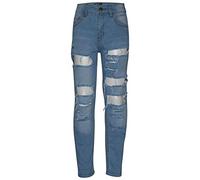 A2Z 4 Kids Boys Ripped Denim Jeans Comfortable Stretch Skinny - Jeans JN57 Light Blue 13