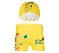 A2Z 4 Kids Boys Swim Shorts and Cap Set UPF 50+ Toddler to Teenage Swimwear Quick Dry Trunks Elastic Waist Comfortable Fit Kids Swimming Class Pool Water Play Holiday Summer Beachwear Age 2-14 Years